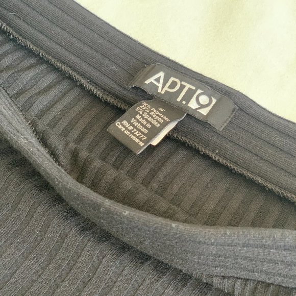 APT9 Ribbed Black Pencil Skirt Size 4 - Picture 2 of 2